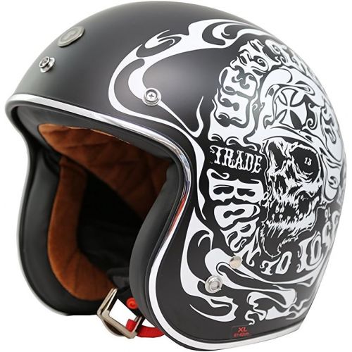  TORC Unisex-Adult Open-face Style (T50 Route 66) 34 Motorcycle Helmet with Graphic (Flying Tiger), X-Large