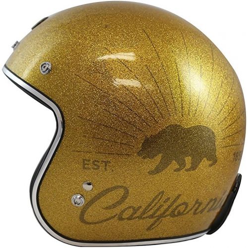  TORC Unisex-Adult Open-face Style (T50 Route 66) 34 Motorcycle Helmet with Graphic (Flying Tiger), X-Large