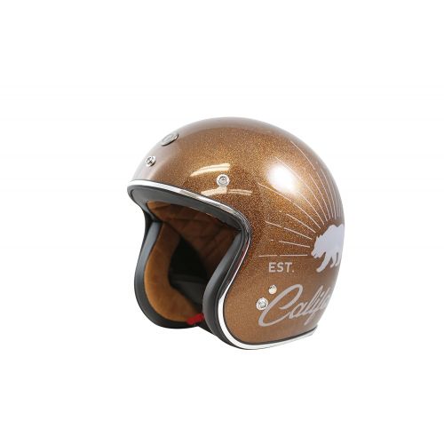  TORC T50 Route 66 Grizzly Open Face Helmet with Graphics (Rootbeer Sparkle, Medium)