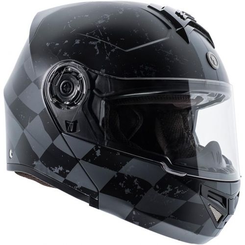  TORC T27 Avenger Full Face Modular Helmet with Rebel Star Graphics (Flat White, X-Large)