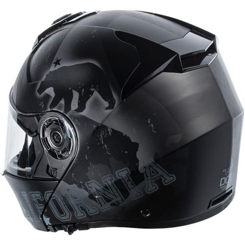  TORC T27 Avenger Full Face Modular Helmet with Rebel Star Graphics (Flat White, X-Large)