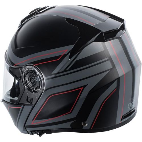  TORC T27 Avenger Full Face Modular Helmet with Rebel Star Graphics (Flat White, X-Large)