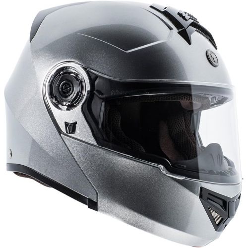  TORC T27 Avenger Full Face Modular Helmet with Rebel Star Graphics (Flat White, X-Large)