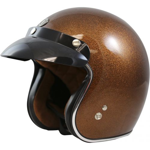  TORC (T50 Route 66) 34 Helmet with Super Flake Speciality Paint (Root Beer Brown, Large)