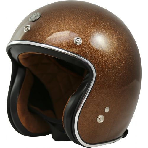  TORC (T50 Route 66) 34 Helmet with Super Flake Speciality Paint (Root Beer Brown, Large)