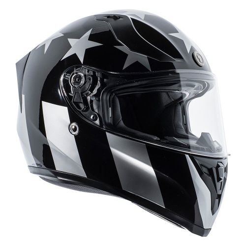  TORC T15B Bluetooth Integrated Full Face Motorcycle Helmet With Graphic (Gloss Black Captain Shadow,Medium)