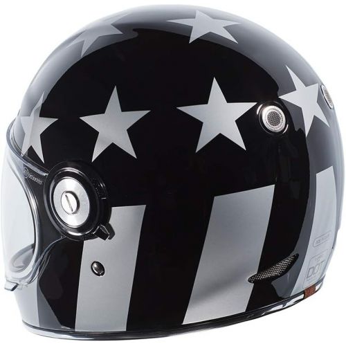  TORC T1 Retro Unisex-Adult Full-Face-Helmet-Style Motorcycle Helmet (Gloss Black,Medium), 1 Pack