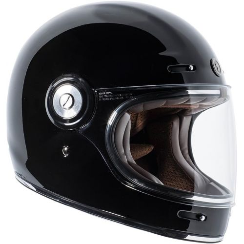  TORC T1 Retro Unisex-Adult Full-Face-Helmet-Style Motorcycle Helmet (Gloss Black,Medium), 1 Pack