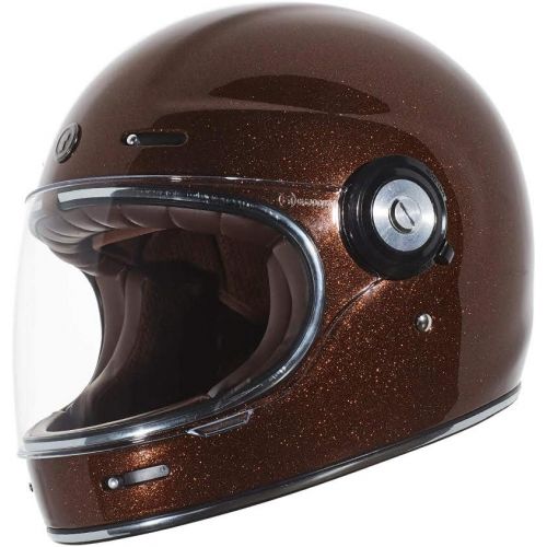  TORC T1 Retro Unisex-Adult Full-Face-Helmet-Style Motorcycle Helmet (Gloss Black,Medium), 1 Pack