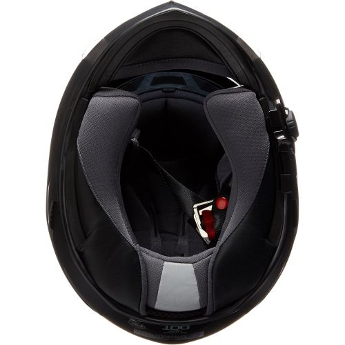  TORC Torc T14B Bluetooth Integrated Mako Full Face Helmet with Flag Graphic (Flat Black, Large)