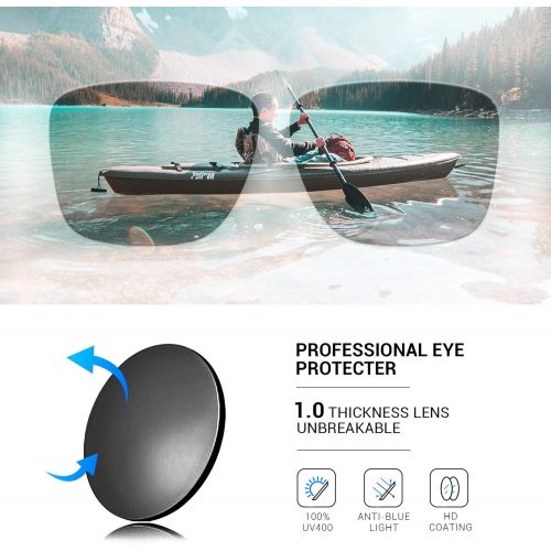  TOREGE Sports Polarized Sunglasses for Men Women Flexible Frame Cycling Running Driving Fishing Mountaineering Trekking Glasses TR24