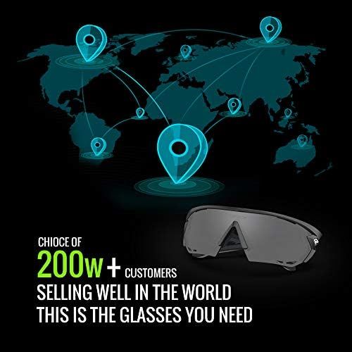  TOREGE Polarized Sports Sunglasses for Men Women - UV Protection Cycling Sunglasses for Running Fishing Cycling Driving Baseball Golf Glasses TR18 Eagle-s