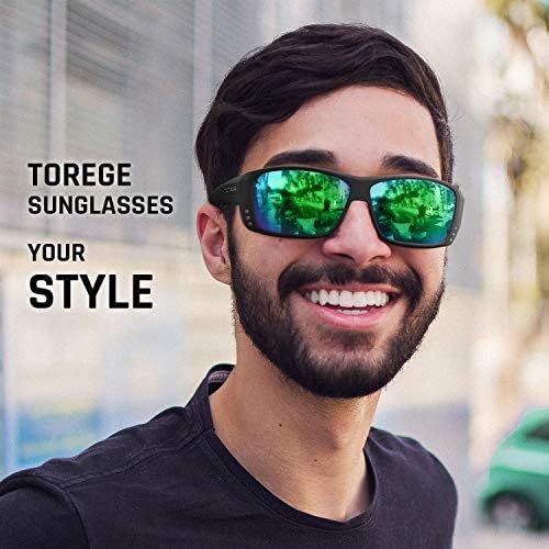  TOREGE Polarized Sports Sunglasses for Men Women Cycling Running Driving Fishing Golf Baseball Glasses 100% UV Protection TR23