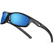 TOREGE Polarized Sports Sunglasses for Man Women Cycling Running Fishing Golf TR90 Frame TR08
