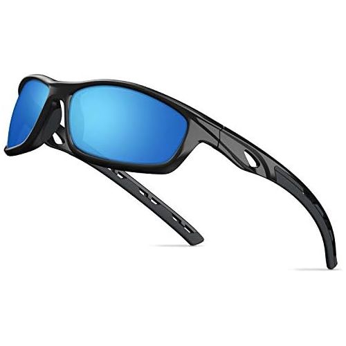  TOREGE Polarized Sports Sunglasses for Man Women Cycling Running Fishing Golf TR90 Frame TR08