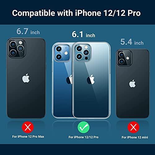  [아마존베스트]TORRAS Crystal Clear Compatible for iPhone 12 Case, Compatible for iPhone 12 Pro Case 6.1 Inch 5G 2020, Thin Slim Soft TPU Silicone Bumper, Crystal Clear