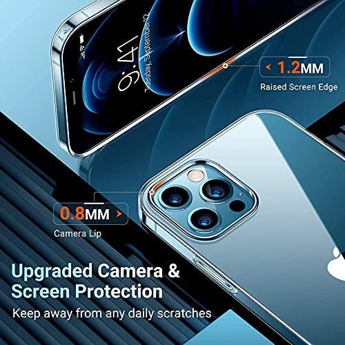  [아마존베스트]TORRAS Crystal Clear Compatible for iPhone 12 Case, Compatible for iPhone 12 Pro Case 6.1 Inch 5G 2020, Thin Slim Soft TPU Silicone Bumper, Crystal Clear