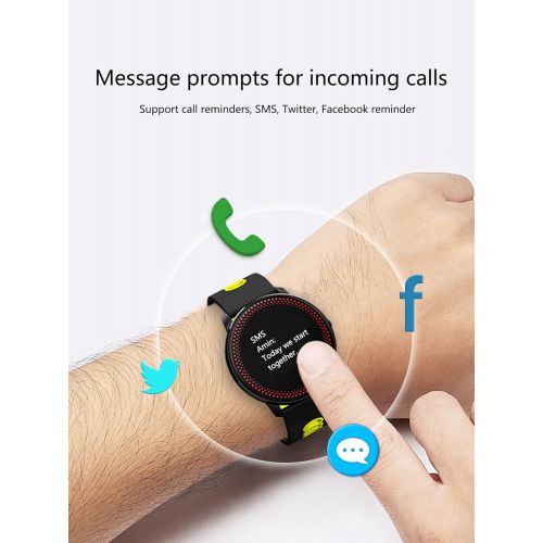  TORTOYO CF007 Bluetooth Smartband Fitness Smart Bracelet Watch Heart Rate Monitor Blood Pressure Wristband Call SMS Reminder for iPhone (Blue)