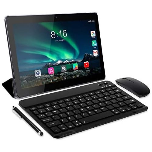  [아마존베스트]Android Tablet 10.0, Toscido X109 Tablets 10 Inch, 4 GB/RAM, 64 GB/ROM Tablet PC, 5000 mAh Battery, Dual SIM, WiFi Support, Bluetooth Keyboard, Mouse, X109 Tablet Cover and More In