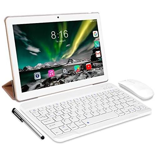  [아마존베스트]Android Tablet 10.0, Toscido X109 Tablets 10 Inch, 4 GB/RAM, 64 GB/ROM Tablet PC, 5000 mAh Battery, Dual SIM, WiFi Support, Bluetooth Keyboard, Mouse, X109 Tablet Cover and More In