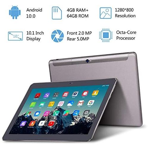  [아마존베스트]Tablet 10 Inch 4G LTE - TOSCIDO M863 Tablets Android 10.0, Tablet PC 4 GB/RAM, 64 GB/ROM, Otca Core, Dual SIM, WiFi, Support Bluetooth Keyboard, Mouse, M863 Tablet Cover and More I