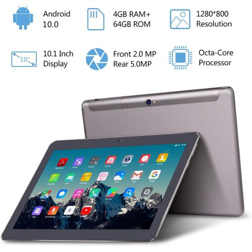  [아마존베스트]Tablet 10 Inch 4G LTE - TOSCIDO M863 Tablets Android 10.0, Tablet PC 4 GB/RAM, 64 GB/ROM, Otca Core, Dual SIM, WiFi, Support Bluetooth Keyboard, Mouse, M863 Tablet Cover and More I