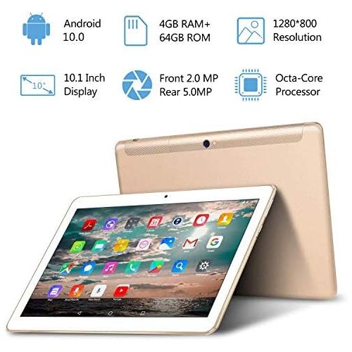  [아마존베스트]Tablet 10 Inch 4G LTE - TOSCIDO M863 Tablets Android 10.0, Tablet PC 4 GB/RAM, 64 GB/ROM, Otca Core, Dual SIM, WiFi, Support Bluetooth Keyboard, Mouse, M863 Tablet Cover and More I