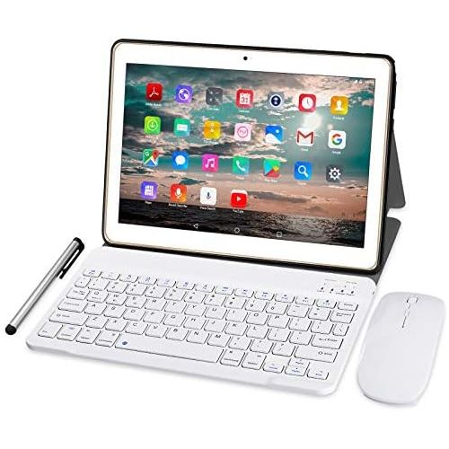  [아마존베스트]Tablet 10 Inch 4G LTE - TOSCIDO M863 Tablets Android 10.0, Tablet PC 4 GB/RAM, 64 GB/ROM, Otca Core, Dual SIM, WiFi, Support Bluetooth Keyboard, Mouse, M863 Tablet Cover and More I