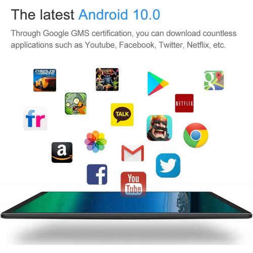  [아마존베스트]Toscido P101 Android 10.0, 1920 x 1200 HD IPS, Octa Core, 64GM eMMC, 3GB RAM, 13MP & 5MP Camera, WiFi/Bluetooth5.0/GPS, 6000 mAh, Type-C