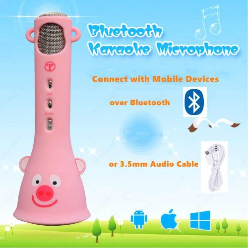  [아마존베스트]TOSING Wireless Karaoke Microphone for Kids, Top Birthday Gifts for Girls 2019, Best Present Toys for Kids Girls 4 5 6 7 8 9 Years Old, for 10 11 12 Yrs Teenager, Bluetooth Karaoke