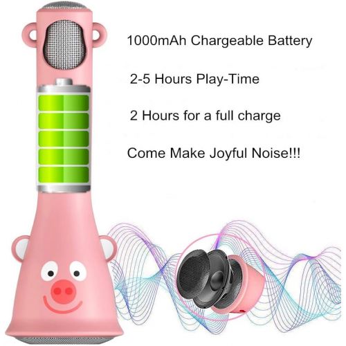 [아마존베스트]TOSING Kids Karaoke Microphone, Best Birthday Gifts for Girls 2019, Wireless Bluetooth Handheld Kareoke Machine for Singing Party, Creative Giftable Toys for 4 5 6 7 8 9 10th Years