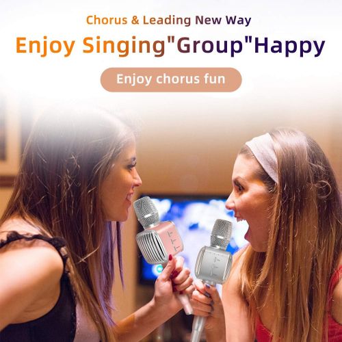  [아마존베스트]TOSING G1 Wireless Bluetooth Karaoke Microphone, 10W Microphone Speaker with 58mm Diameter and Fence Air Inlets/Outputs, 4 in 1 Karaoke Device for Android/PC and All Smartphones (R