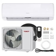 TOSOT 9,000 BTU Ductless Mini-Split Air Conditioner, Inverter Split AC System with Heat Pump, Full Set with 16.5 Ft. Pre-Charged Installation Kit - 21 SEER 115V