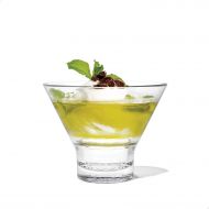 [아마존베스트]TOSSWARE RESERVE 8oz Stemless Martini Glass, SET OF 4, Tritan Dishwasher Safe & Heat Resistant Unbreakable Plastic Cocktail Glasses, Clear