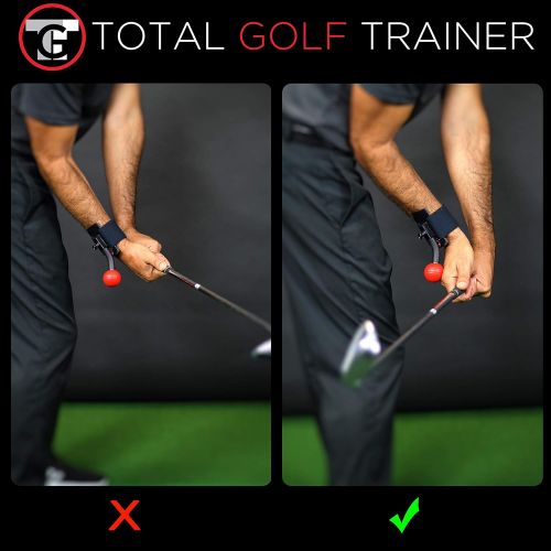  Total Golf Trainer 2.0 Kit - Golf Training Aids - Golf Swing Trainer - Teaches and Corrects Golf Swing, Posture and Hip Rotation, Wrist, Elbow and Arm Position