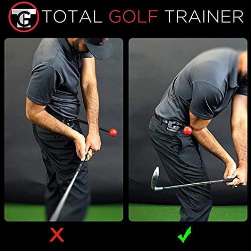  Total Golf Trainer 3.0 Kit - Golf Training Aids - Golf Swing Trainer - Teaches and Corrects Golf Swing, Posture and Hip Rotation, Wrist, Elbow and Arm Position