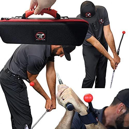  Total Golf Trainer 3.0 Kit - Golf Training Aids - Golf Swing Trainer - Teaches and Corrects Golf Swing, Posture and Hip Rotation, Wrist, Elbow and Arm Position