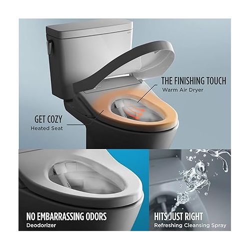  TOTO SW3036R#01 WASHLET K300 Electronic Bidet Toilet Seat, Cotton White