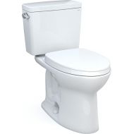 Drake 2-Piece 1.6 GPF Single Flush Elongated ADA Comfort Height Toilet w/ 10in Rough-In in Cotton White, Seat Included
