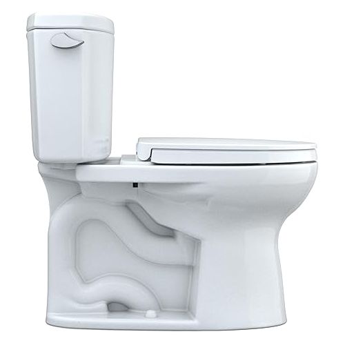  Drake II 2-Piece 1.28 GPF Single Flush Elongated ADA Comfort Height Toilet in Cotton White, SoftClose Seat Included