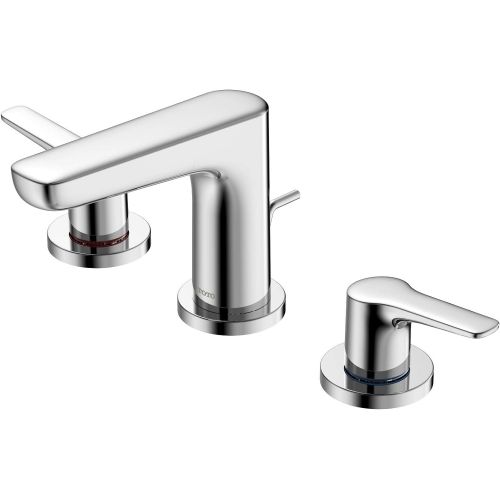  TOTO TLG03201U#CP Two Handle Widespread Bathroom Faucets, Polished Chrome