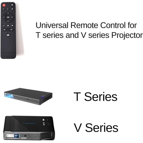  TOUMEI Remote Control Replacement for Projector Compatible T5 T6 V5 V6 V7 COCAR T and V Series Projector Remote