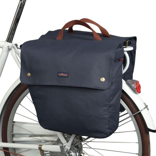  TOURBON Waterproof Canvas Bicycle Bike Rear Seat Carrier Bag Cycling Double Panniers Bag Pack