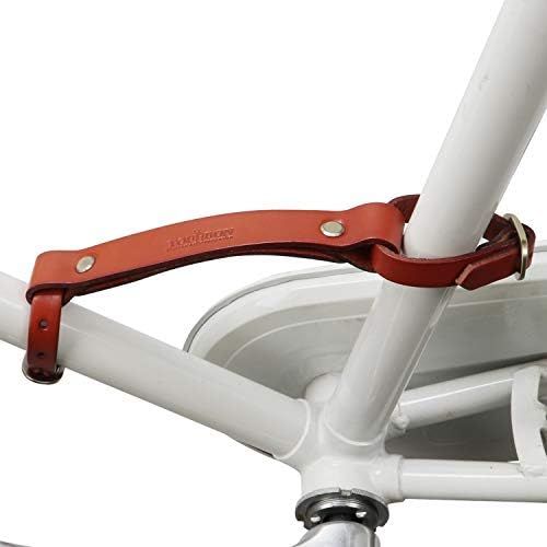  TOURBON Leather Bicycle Frame Handle Bike Little Lifter