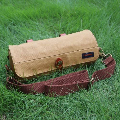  TOURBON Waxed Canvas Bicycle Top Tube Bag Bike Handlebar Basket