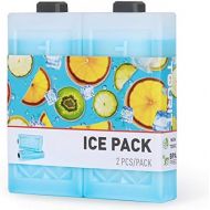 TOURIT Reusable Ice Packs for Coolers Long Lasting Freezer Packs Space Saving Ice Blocks for Lunch Bags/Boxes, Cooler Backpack, Camping, Beach, Picnics, Fishing and More