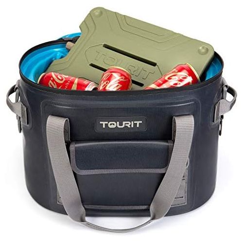  TOURIT Large Reusable Ice Pack for Coolers Thin Freezer Packs-10 x 13 Inch-for Camping, Beach, Picnics, Fishing and More
