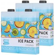 TOURIT Reusable Ice Packs for Coolers Long Lasting Freezer Packs Space Saving Ice Blocks for Lunch Bags/Boxes, Cooler Backpack, Camping, Beach, Picnics, Fishing and More