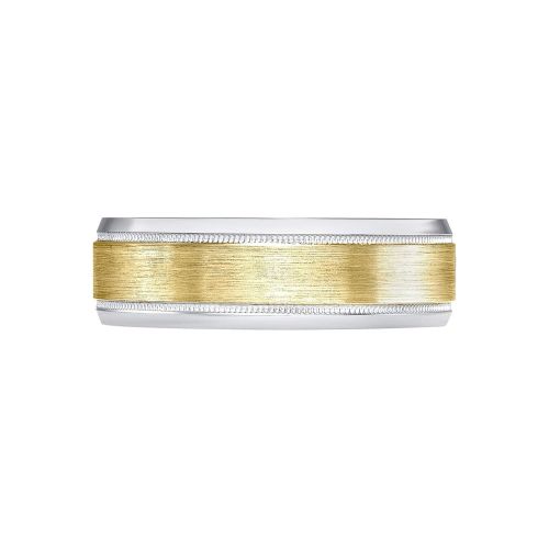  TOUSIATTAR JEWELERS TousiAttar 14k Wedding Band for Men Handmade Two Tone Gold - 14k or 18 k Rings  Nice Gift Jewelry for Him or Her - Weddings Bands for Women  Comfort Fit - Size 6 to 15