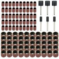 [아마존베스트]TOVOT 106 PCS Drum Sanders Set with 1/8 Shank 240 Grit for Dremel Tools